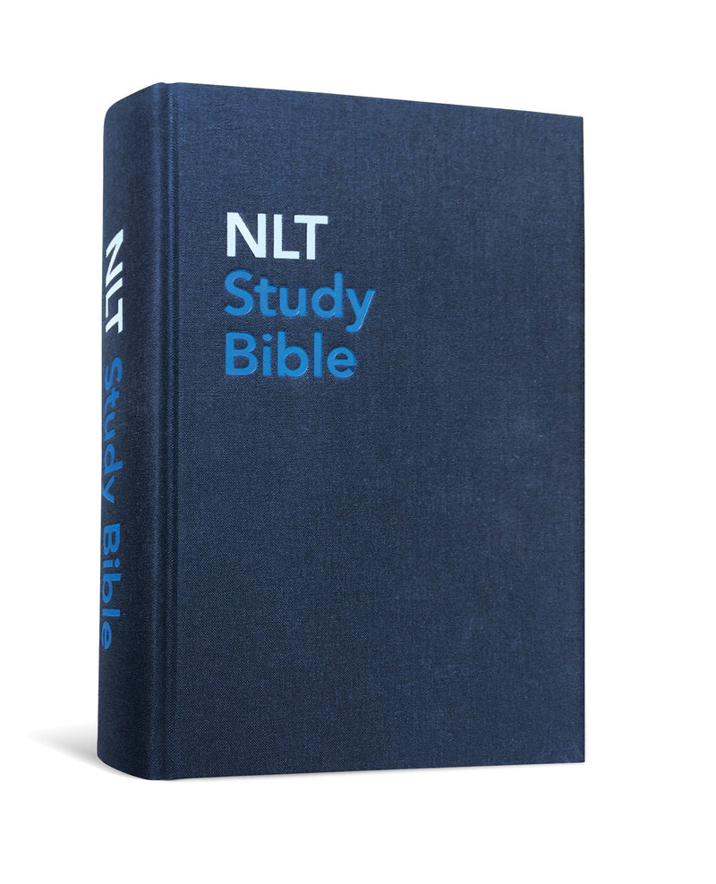 NLT Study Bible, Blue Cloth, Indexed, Hardback