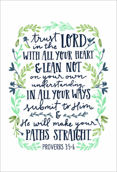 Trust in the Lord A6 Card - Re-vived