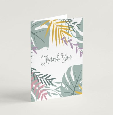 Thank you (Jungle Pink) - Greeting Card