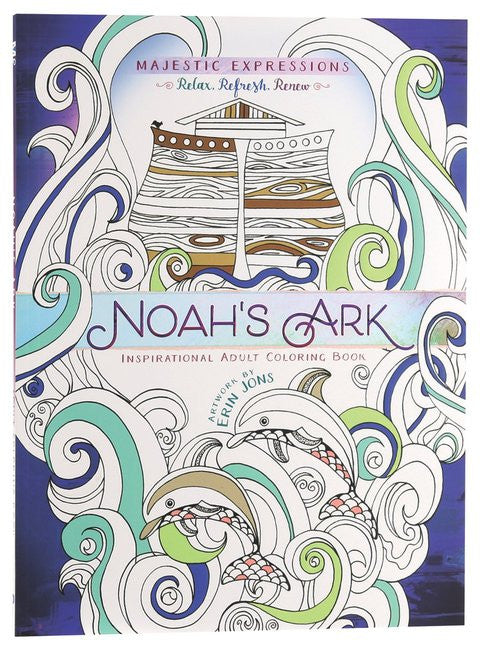 Adult Colouring Book: Majestic Expressions: Noah&