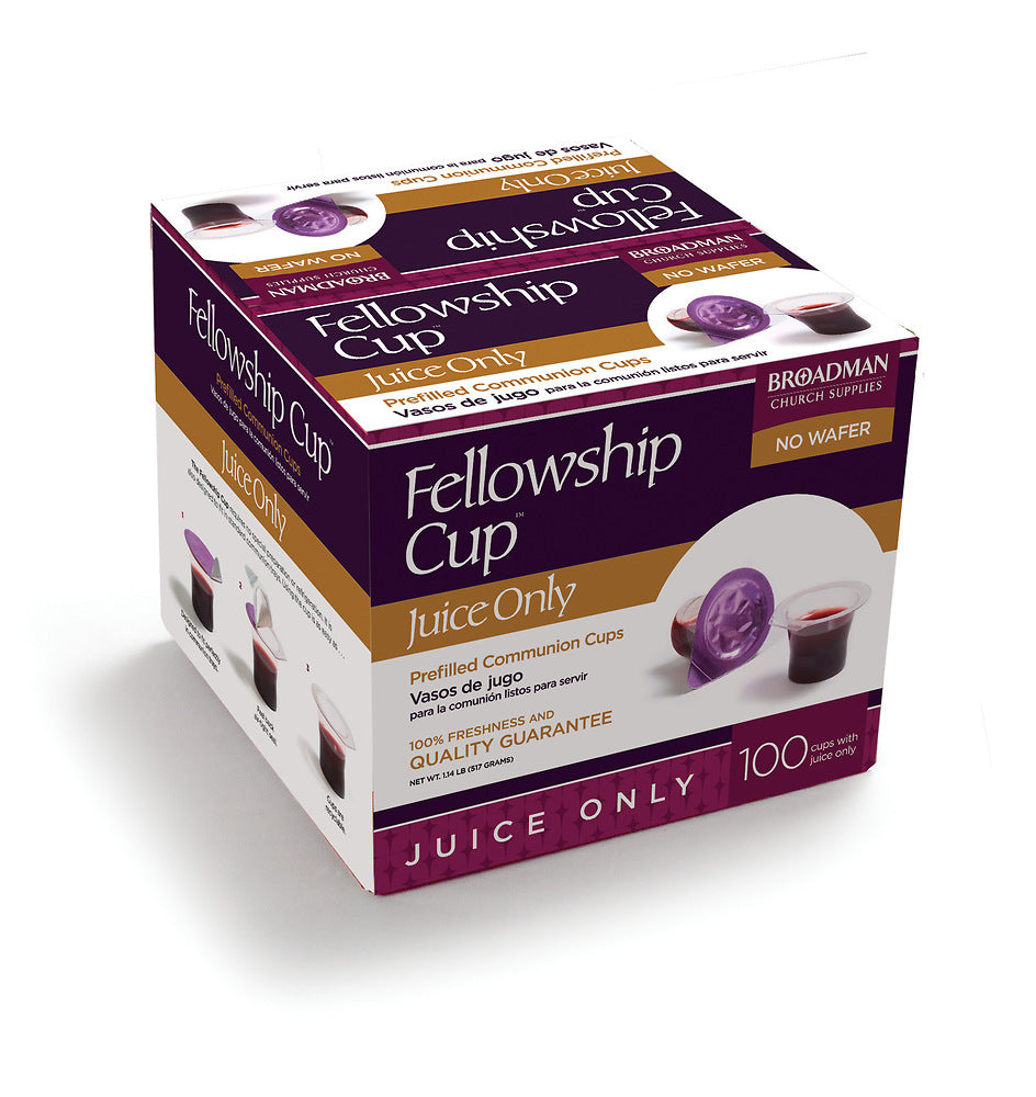 Fellowship Cup Juice Only Box- Box Of 100 - Re-vived