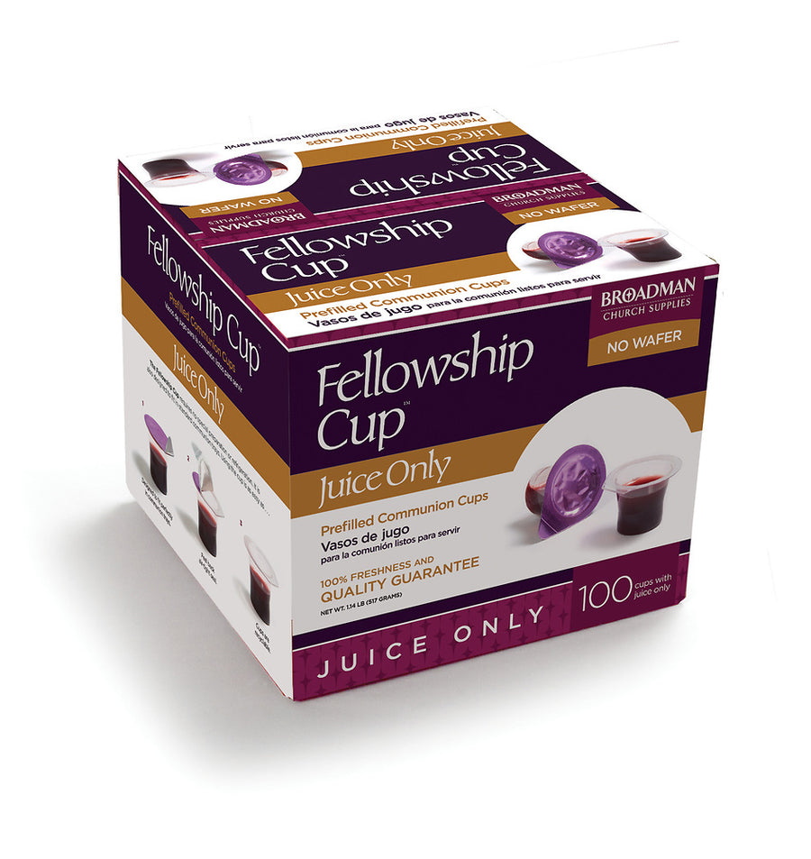 Fellowship Cup Juice Only Box- Box Of 100 - Re-vived