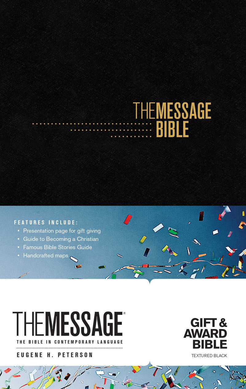 The Message Gift and Award Bible - Black - Re-vived