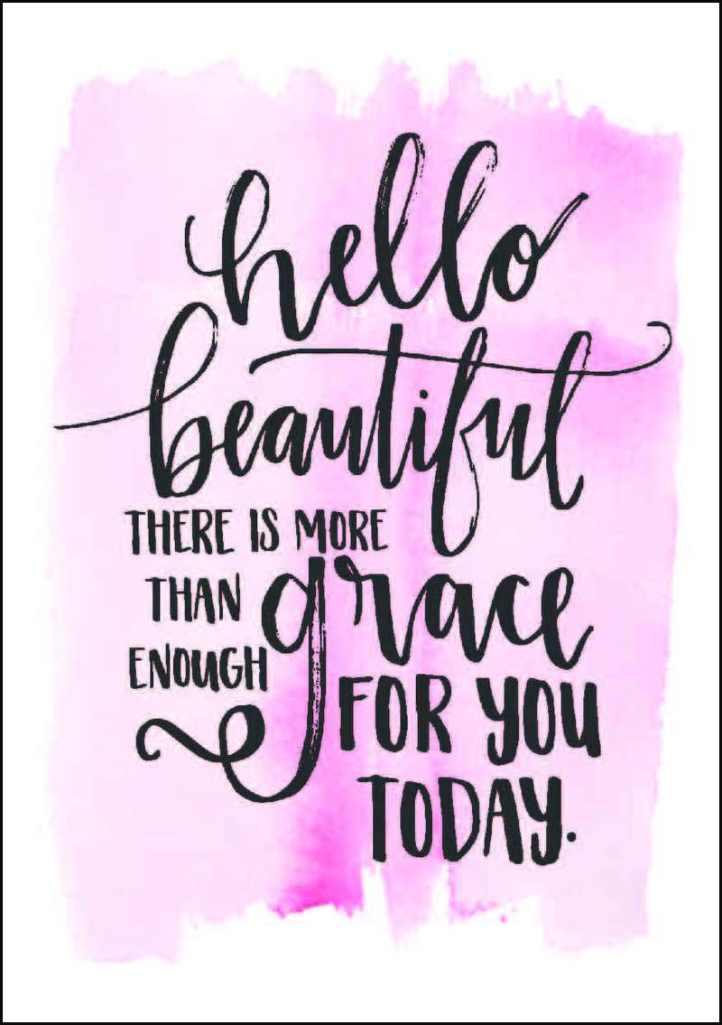 Hello Beautiful - Mini Card - Re-vived