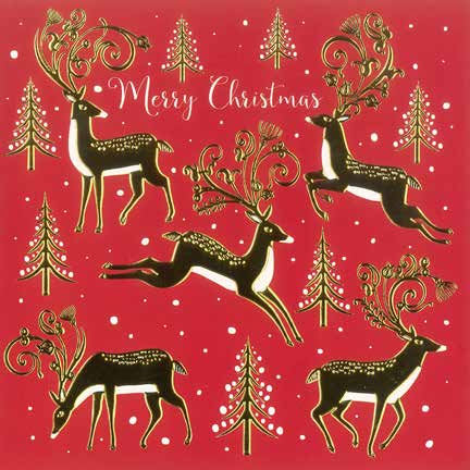 Christmas Cards: Deer (Pack of 4)