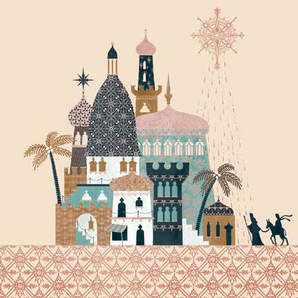Christmas Cards: Bethlehem (Pack of 4) - Re-vived