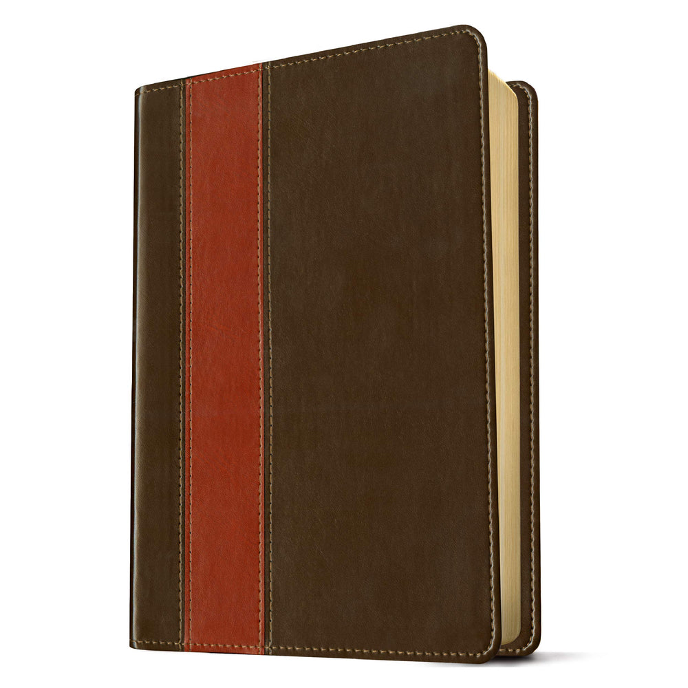 The NLT Swindoll Study Bible Brown/Tan - Re-vived