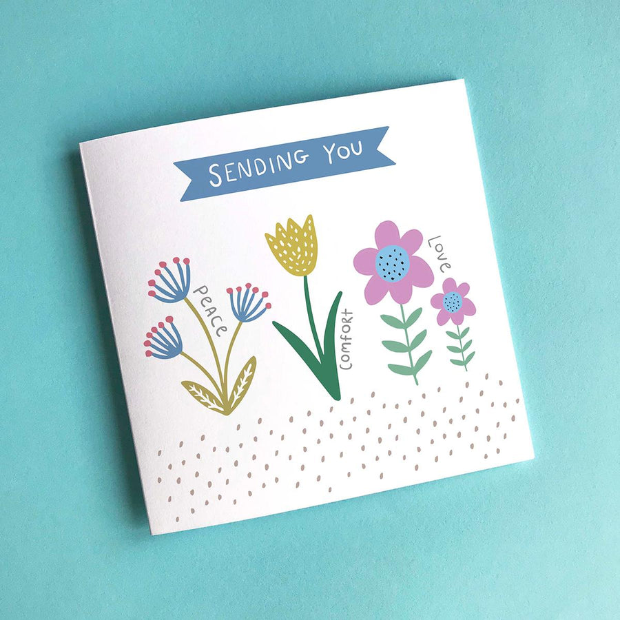 Sending You Peace, Comfort and Love Sympathy Card - Re-vived
