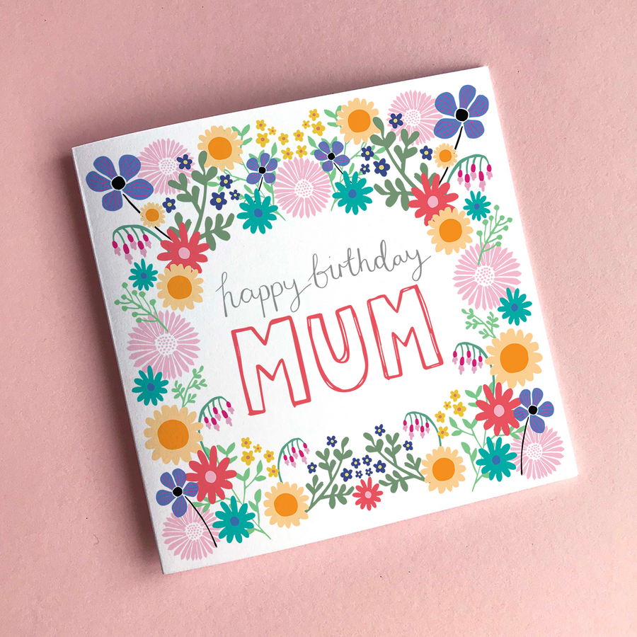Mum's Happy Birthday Greeting Card - Re-vived