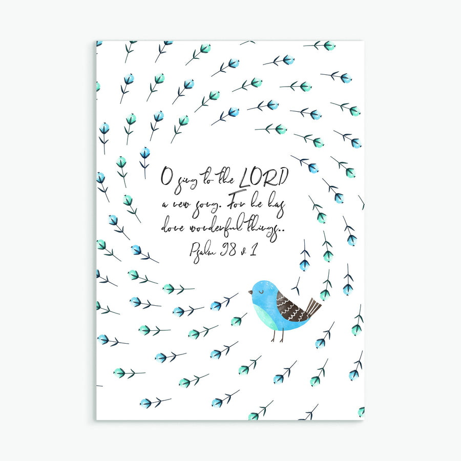 O Sing To The Lord Greeting Card - Re-vived