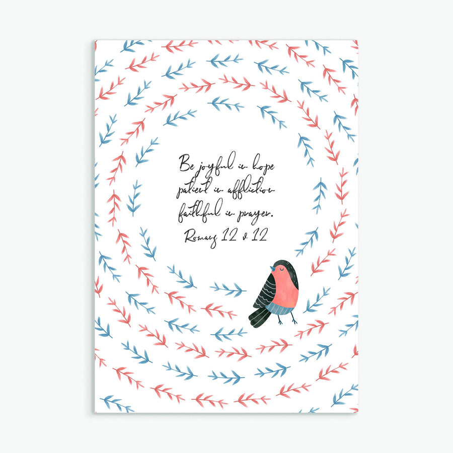 Be Joyful in Hope Greeting Card - Re-vived