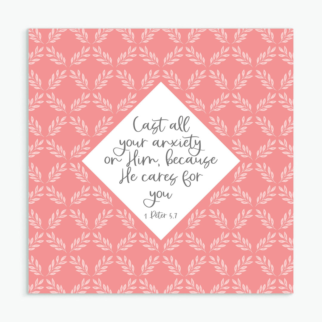 Cast All Your Anxiety Greeting Card - Re-vived