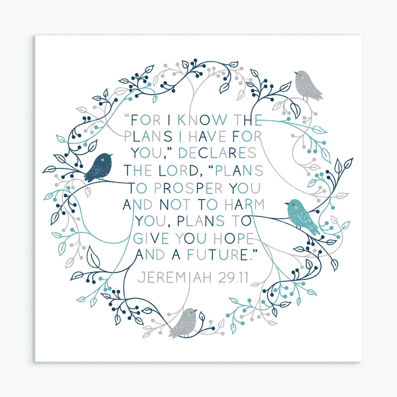 For I Know (Birds And Foliage) Greeting Card