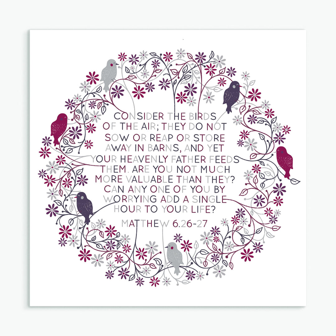 Consider The Birds Greeting Card - Re-vived