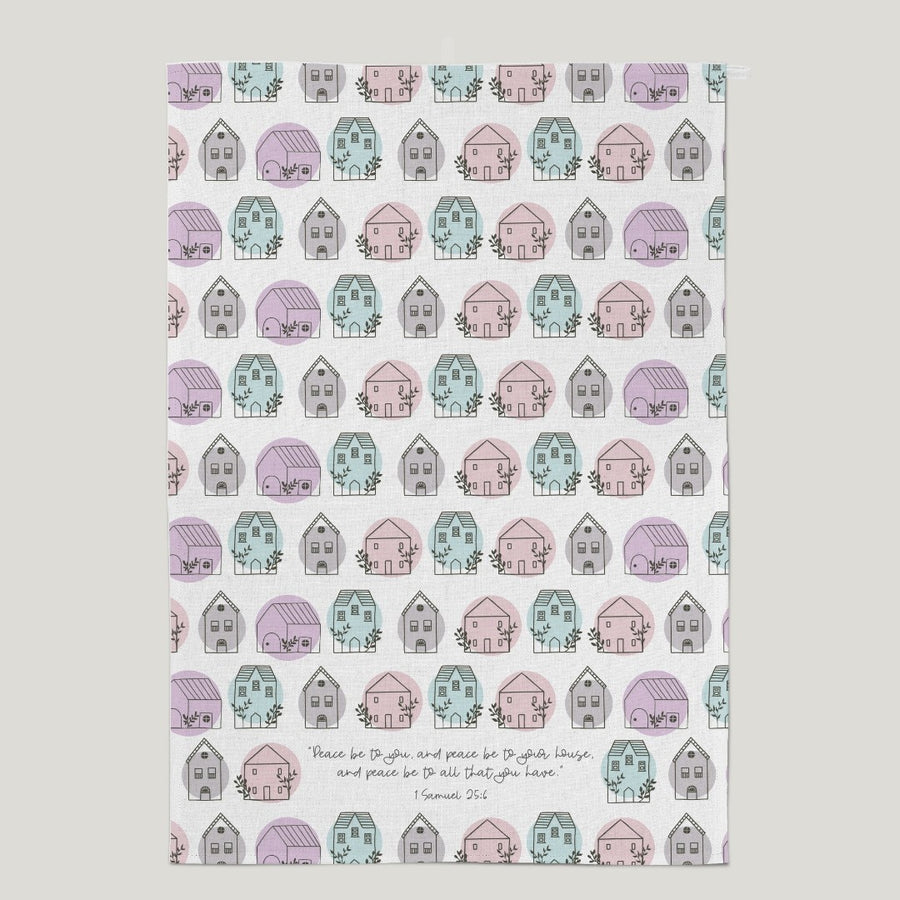 Peace To You and Peace To Your House Tea Towel - Re-vived