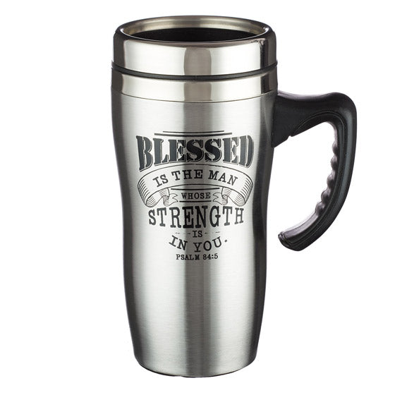 Blessed Stainless Steel Mug with Handle - Re-vived