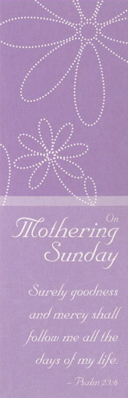 On Mothering Sunday - Bookmarks - Pattern (Pack of 36) - Re-vived