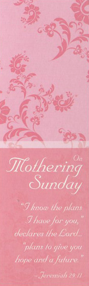 On Mothering Sunday - Bookmarks - Pattern (Pack of 36) - Re-vived