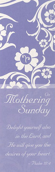 On Mothering Sunday - Bookmarks - Pattern (Pack of 36) - Re-vived
