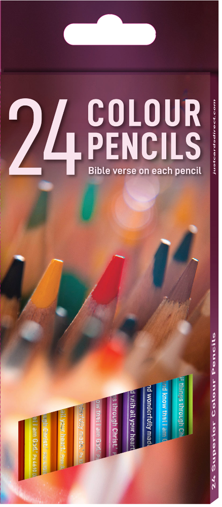 24 Colouring Pencils - Re-vived