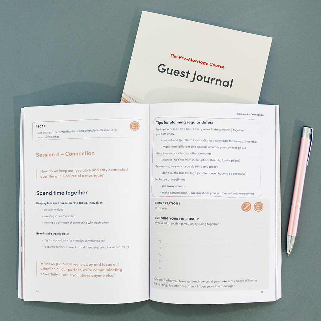 Pre-Marriage Course Guest Journal