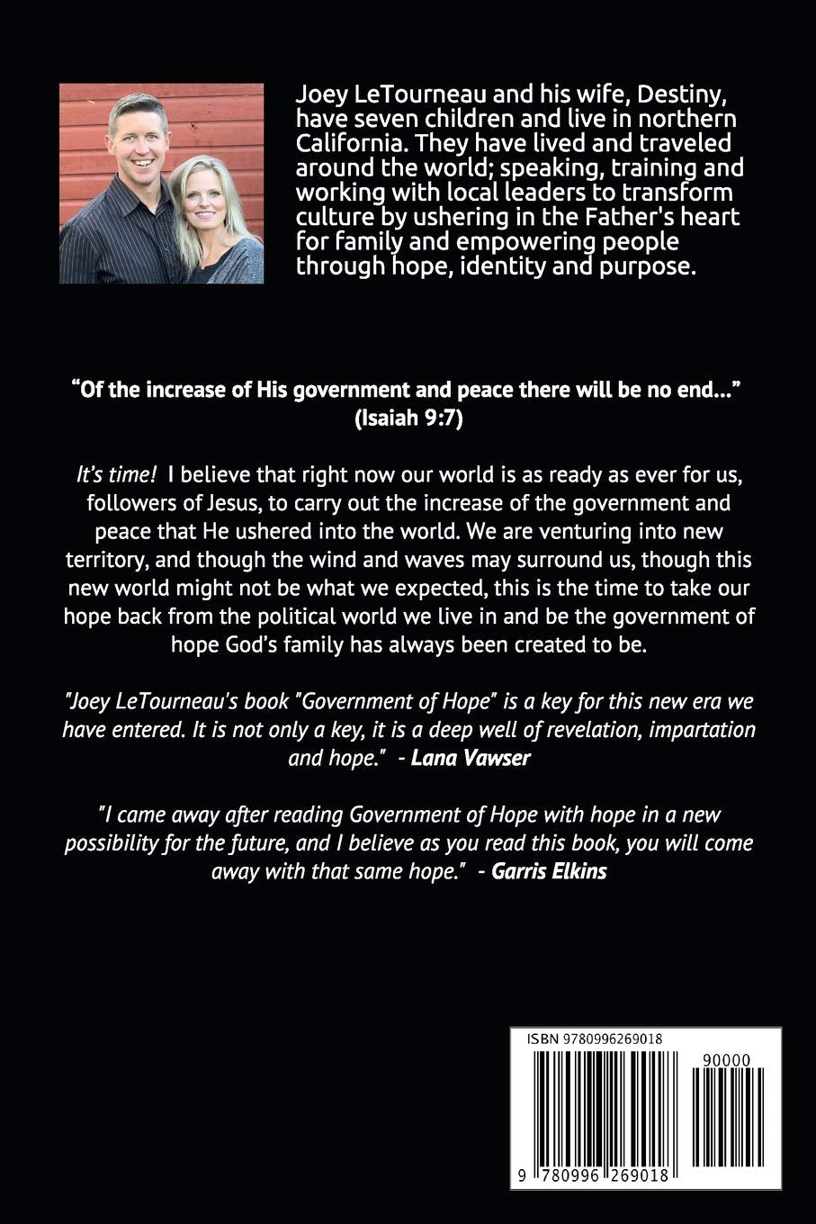 Government of Hope: Blueprint for Reformation: A New World Awaits - Re-vived