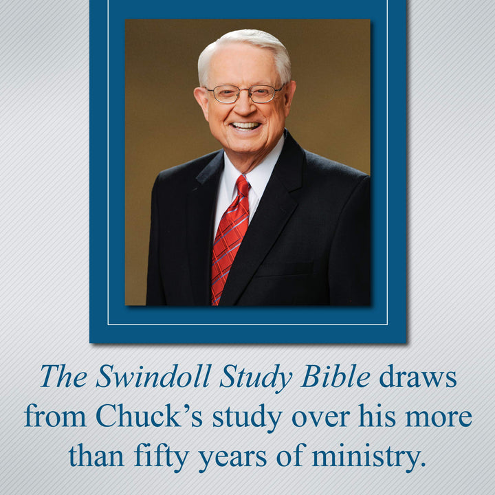 The NLT Swindoll Study Bible Brown/Tan - Re-vived