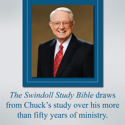 The NLT Swindoll Study Bible Brown/Tan