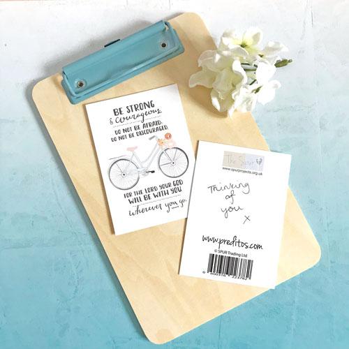 Be Strong (Bicycle) - Mini Card