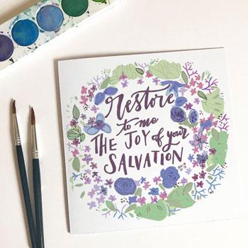 Restore to me the Joy Card & Envelope - Re-vived