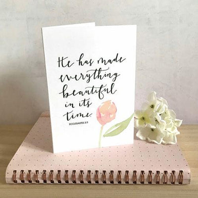 He Has Made Everything Beautiful A6 Greeting Card - Re-vived
