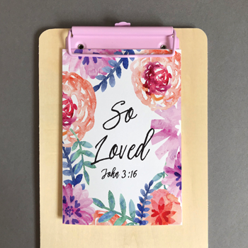 So Loved A6 Greeting Card - Re-vived