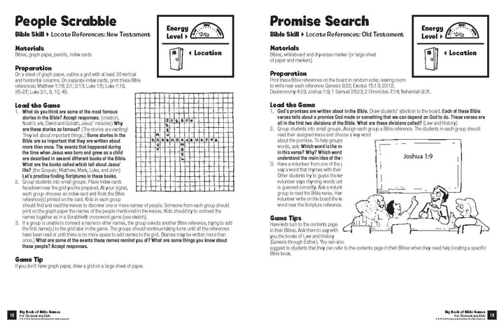 Big Book Of Bible Games For Elementary Kids - Re-vived