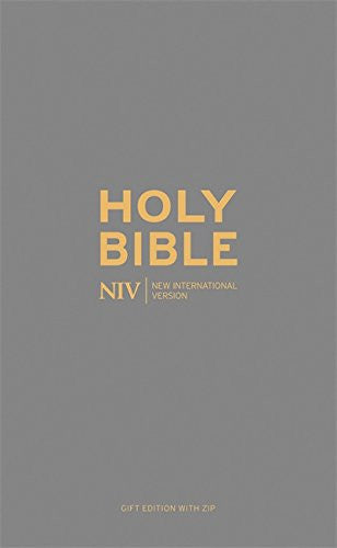 NIV Pocket Charcoal Soft-tone Bible with Zip - N/A - Re-vived.com
