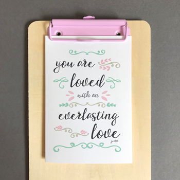 Everlasting Love A6 Greeting Card