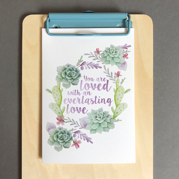 You Are Loved A6 Greeting Card - Re-vived