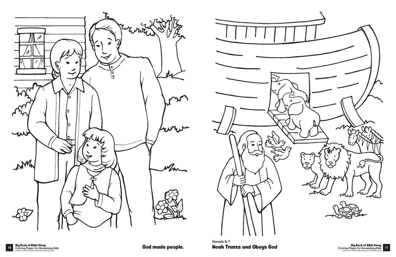 Big Book of Bible Story Colouring Pages for Elementary Kids