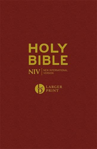 NIV Larger Print Bible, Burgundy - Re-vived