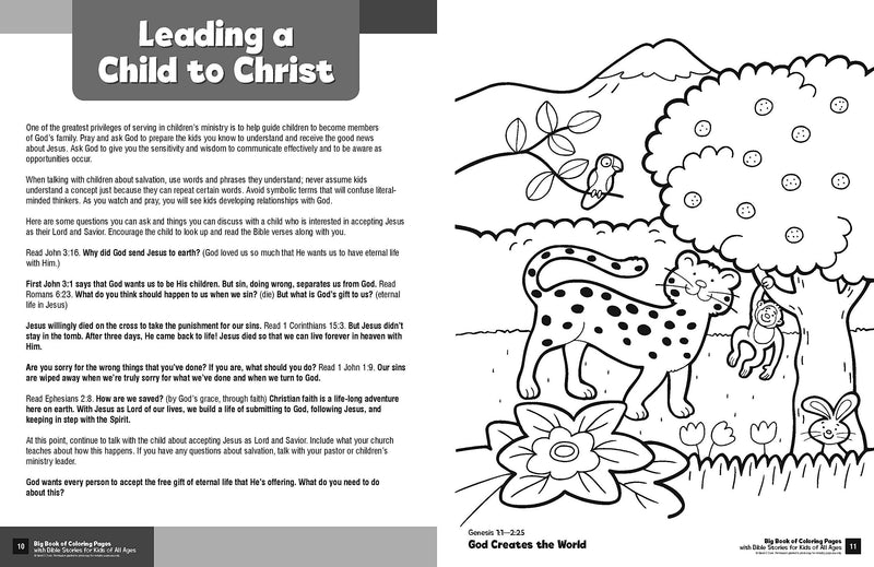 Big Book of Colouring Pages with Bible Stories for Kids of All Ages