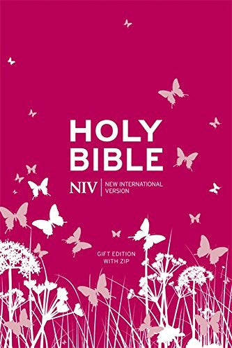 NIV Pocket Bible Pink Soft Tone Leather With Zip - N/A - Re-vived.com