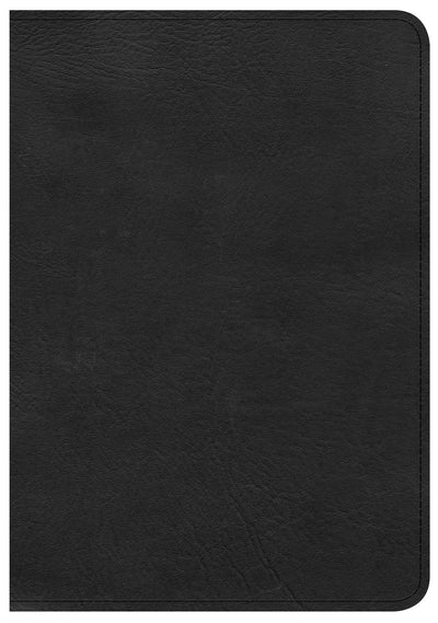 CSB Large Print Compact Reference Bible, Black Leathertouch