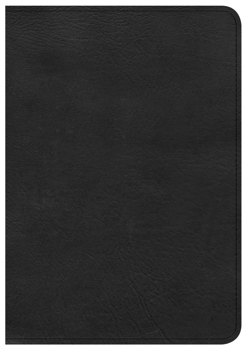CSB Large Print Compact Reference Bible, Black Leathertouch