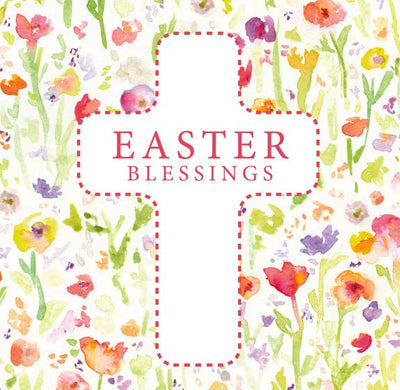 Easter Cards: Easter Blessings/Cross/Floral (5 Pack) - Re-vived