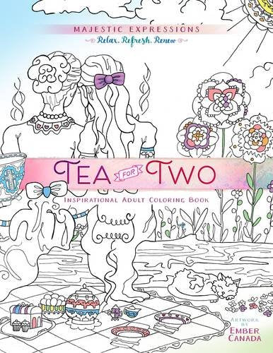 Tea For Two Adult Colouring Book