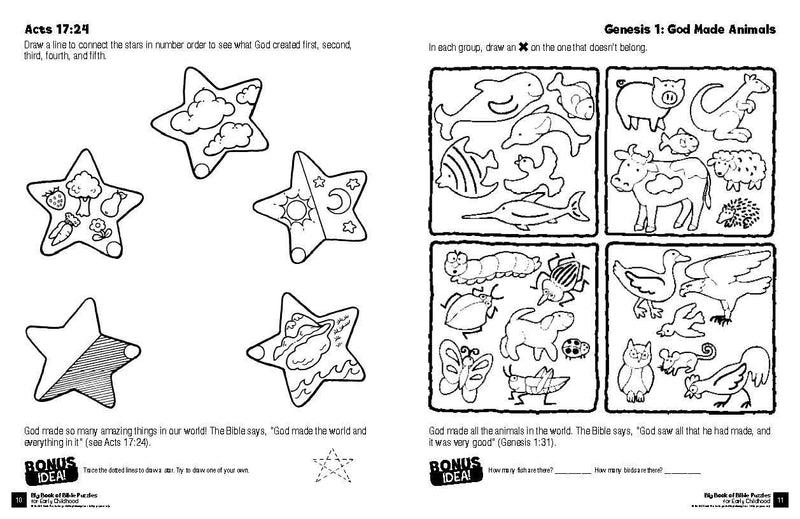Big Book of Bible Puzzles for Early Childhood