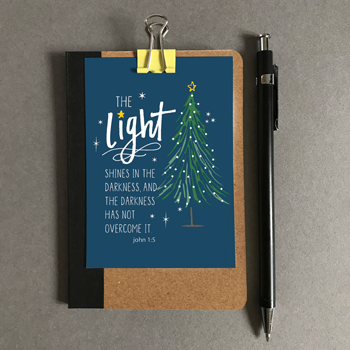 The Light - Christmas Mini Card - Re-vived