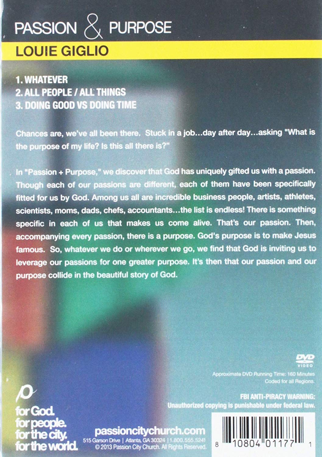 Passion And Purpose DVD - Re-vived