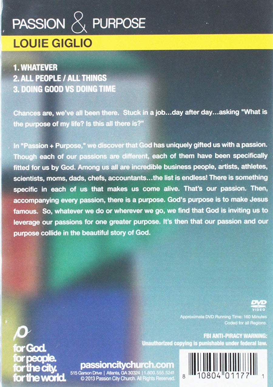 Passion And Purpose DVD - Re-vived