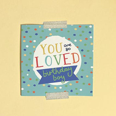 Birthday Boy Greeting Card & Envelope - Re-vived